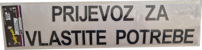 A101-Prijevoz za vlastite potrebe - samo slova - Slika 3