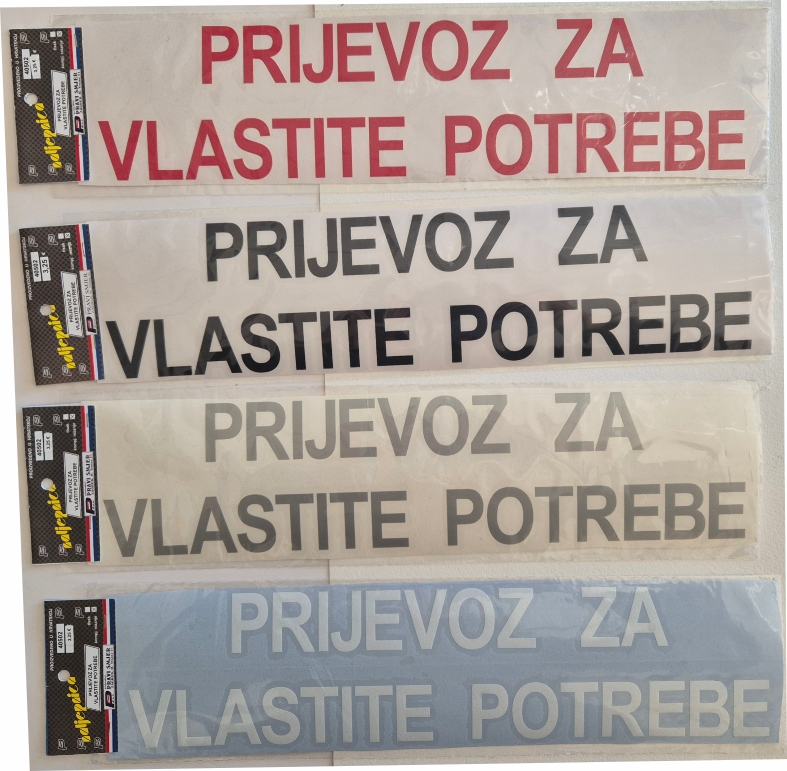 A101-Prijevoz za vlastite potrebe - samo slova - Slika 2