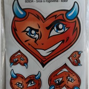 Srce s rogovima kolor