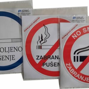 Zabranjeno / dozvoljeno pušenje - 16 cm