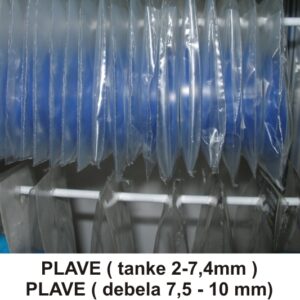Trakice plave uske