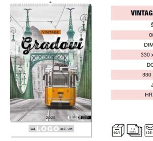 Kalendar Vintage Gradovi