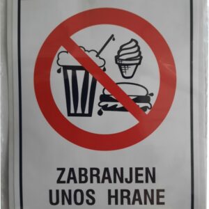 48-Oznake - Zabranjen unos hrane