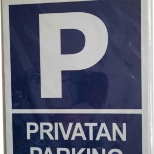 A205-Zabranjeno parkiranje-ploča 30x39 Privatan parking - plavi