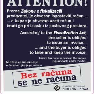 53-Oznaka - Bez računa se ne računa