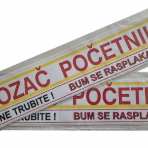 A110-Vozač početnik - Bum se rasplakala - NALJEPNICA